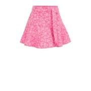 WE Fashion rok Roze Meisjes Gerecycled polyester Bloemen - 146/152