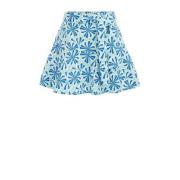 WE Fashion rok Blauw Meisjes Gerecycled polyester All over print - 110...