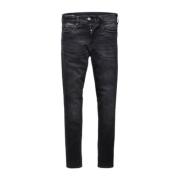G-Star RAW tapered fit jeans faded black Zwart Jongens Denim - 140
