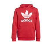 adidas Originals hoodie rood/wit Sweater Logo - 152