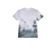 s.Oliver T-shirt met all over print wit Jongens Polyester Ronde hals A...