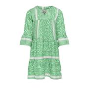 KIDS ONLY GIRL A-lijn jurk KOGALBERTE met all over print groen/wit Mei...