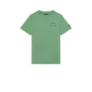 Lyle & Scott T-shirt groen Jongens Katoen Ronde hals Effen - 152/158