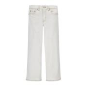 Levi's Kids wide leg jeans offwhite Ecru Meisjes Stretchkatoen Effen -...