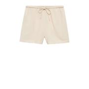 Mango Kids casual short lichtbeige Korte broek Meisjes Katoen Effen - ...