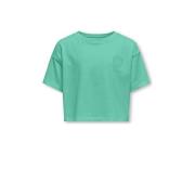 KIDS ONLY GIRL T-shirt KOGVILLA mintgroen Meisjes Biologisch katoen Ro...