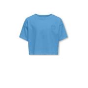 KIDS ONLY GIRL T-shirt KOGVILLA hemelsblauw Meisjes Katoen Ronde hals ...