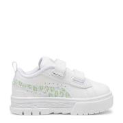 Puma Mayze sneakers wit/groen Meisjes Imitatieleer Printopdruk - 26