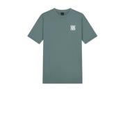 NIK&NIK T-shirt High End met backprint grijsgroen Jongens Katoen Ronde...