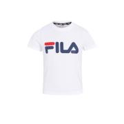 Fila T-shirt met logo wit Jongens/Meisjes Katoen Ronde hals Logo - 86/...