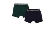 Tumble 'n Dry boxershort - set van 2 zwart/donkergroen Jongens Katoen ...