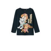 NAME IT MINI Paw Patrol longsleeve NMFNUBINA met printopdruk donkerbla...