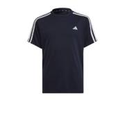 adidas Sportswear sportshirt donkerblauw/wit Sport t-shirt Jongens Pol...