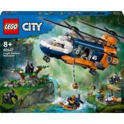 LEGO City Jungleonderzoekers: helikopter bij de basis 60437 Bouwset