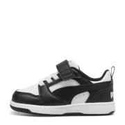 Puma Rebound v6 Low sneakers wit/zwart Jongens/Meisjes Imitatieleer Me...