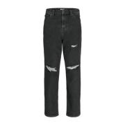 JACK & JONES JUNIOR relaxed jeans JJICHRIS JJORIGINAL black denim Zwar...