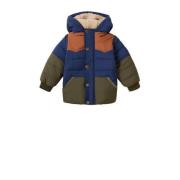 Noppies gewatteerde winterjas Jacket donkerblauw/army/bruin Jongens Po...