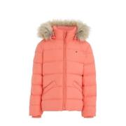 Tommy Hilfiger gewatteerde winterjas ESSENTIAL DOWN FUR van polyester ...