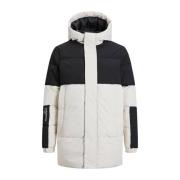 JACK & JONES JUNIOR gewatteerde winterjas JJEFORCE wit/zwart Jongens D...