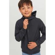 JACK & JONES JUNIOR softshell jas JJEBASIC SOFTSHELL zwart Effen - 128