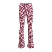 Cars flared broek LOTA FLAIR met all over print fuchsia/wit Roze Meisj...