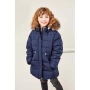 NAME IT KIDS gewatteerde winterjas NKFMERETHE donkerblauw Meisjes Poly...