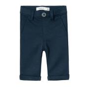 NAME IT BABY baby regular fit broek NBMSILAS donkerblauw Jongens Visco...