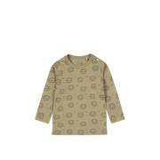 Dirkje baby longsleeve met all over print groen Jongens Stretchkatoen ...