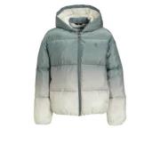 Calvin Klein tie-dye gewatteerde winterjas groen/offwhite Meisjes Poly...