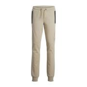 JACK & JONES JUNIOR broek JPSTWILL JJFUSION beige Jongens Sweat Effen ...