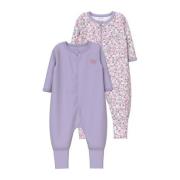 NAME IT BABY pyjama NBFNIGHTSUIT lila Paars Jongens/Meisjes Katoen Ron...