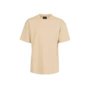 Shoeby T-shirt zand Beige Jongens Katoen Ronde hals Effen - 146/152