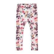 NAME IT MINI gebloemde legging NMFLALOU roze/paars/wit Meisjes Stretch...