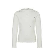 VERO MODA GIRL longsleeve VMLAVENDER KELLY met hartjes en borduursels ...