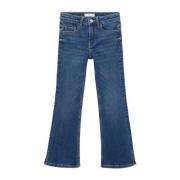 Mango Kids flared jeans medium blue Blauw Meisjes Denim Effen - 146