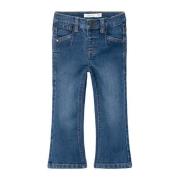 NAME IT MINI bootcut jeans NMFPOLLY dark blue denim Blauw Meisjes Stre...