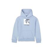 Garcia hoodie met printopdruk lichtblauw Sweater Printopdruk - 140/146