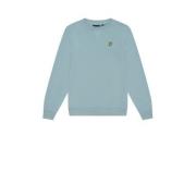 Lyle & Scott sweater Blauw Jongens Katoen Ronde hals Effen - 170/176