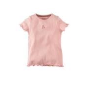 Z8 T-shirt Carmelita roze Meisjes Stretchkatoen Ronde hals Printopdruk...