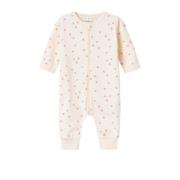 NAME IT BABY pyjama NBFNIGHTSUIT offwhite/roze Ecru Meisjes Katoen Ron...