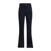 Retour Jeans high waist flared jeans Mikkie black denim Zwart Effen - ...