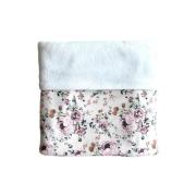 Yumi Baby wiegdeken 75x100 cm Blamy Babydeken Ecru Bloemen