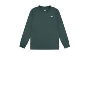 Levi's Kids longsleeve donkergroen Wit Jongens Katoen Ronde hals Effen...