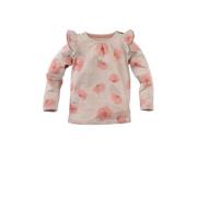 Z8 gebloemde longsleeve Mitzi Meisjes Stretchkatoen Ronde hals Bloemen...