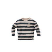 Z8 longsleeve Preston blauw/beige Jongens Stretchkatoen Ronde hals Str...