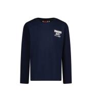 Vingino longsleeve Basic met printopdruk donkerblauw Jongens Katoen Ro...