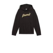 Puma hoodie zwart Trui Jongens/Meisjes Katoen Capuchon Logo - 164