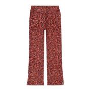 Tumble 'n Dry gebloemde flared broek Valloire donkerblauw/oranje/roze ...