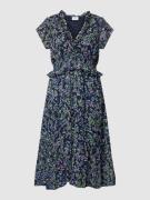Midi-jurk met all-over bloemenmotief, model 'Tika'
