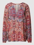 Overhemdblouse met all-over motief